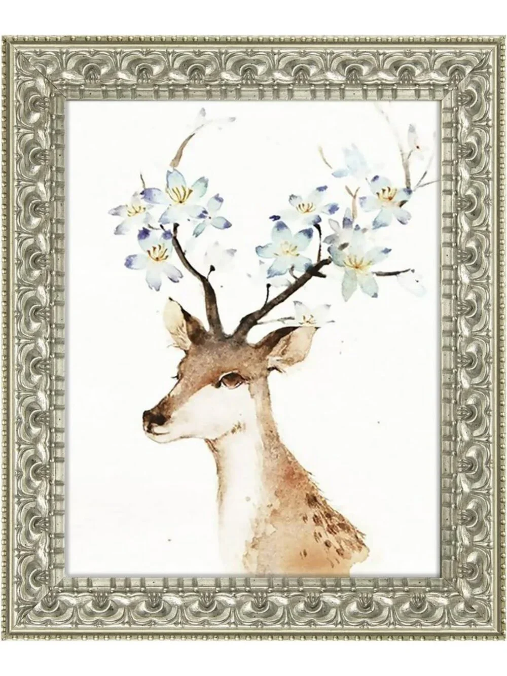 Elegant Silver Beige 8x10 Photo Frame with Real Glass | Wall Hanging & Tabletop